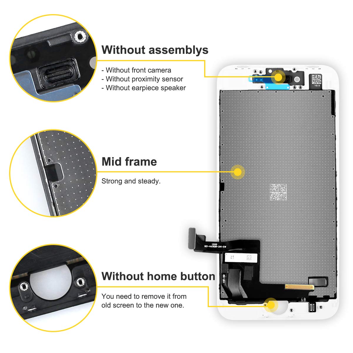 Amazon | Bokman iPhone8/iPhone SE 2020 第2世代 白 フロント